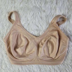 Lunaire Womens Sports Bra 36DDD Beige Underwire For Full Support